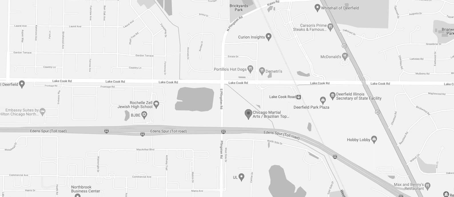Chicago Martial Arts Map Image